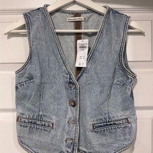 Abercrombie & Fitch Light Blue Denim Jacket